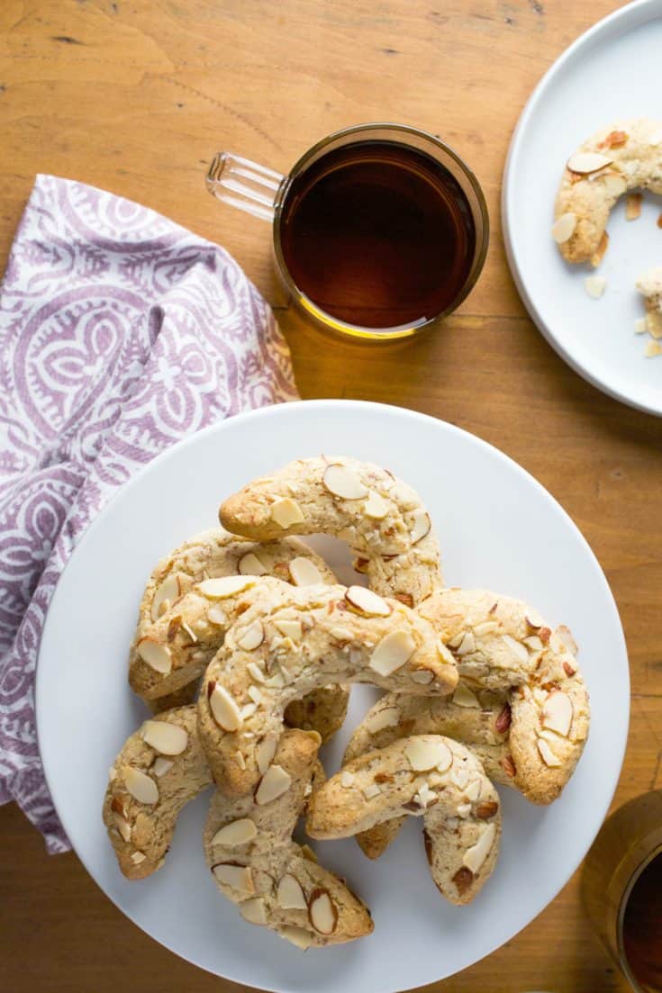 Almond Crescent Cookies  lowcarb  vegan option  Whole New Mom